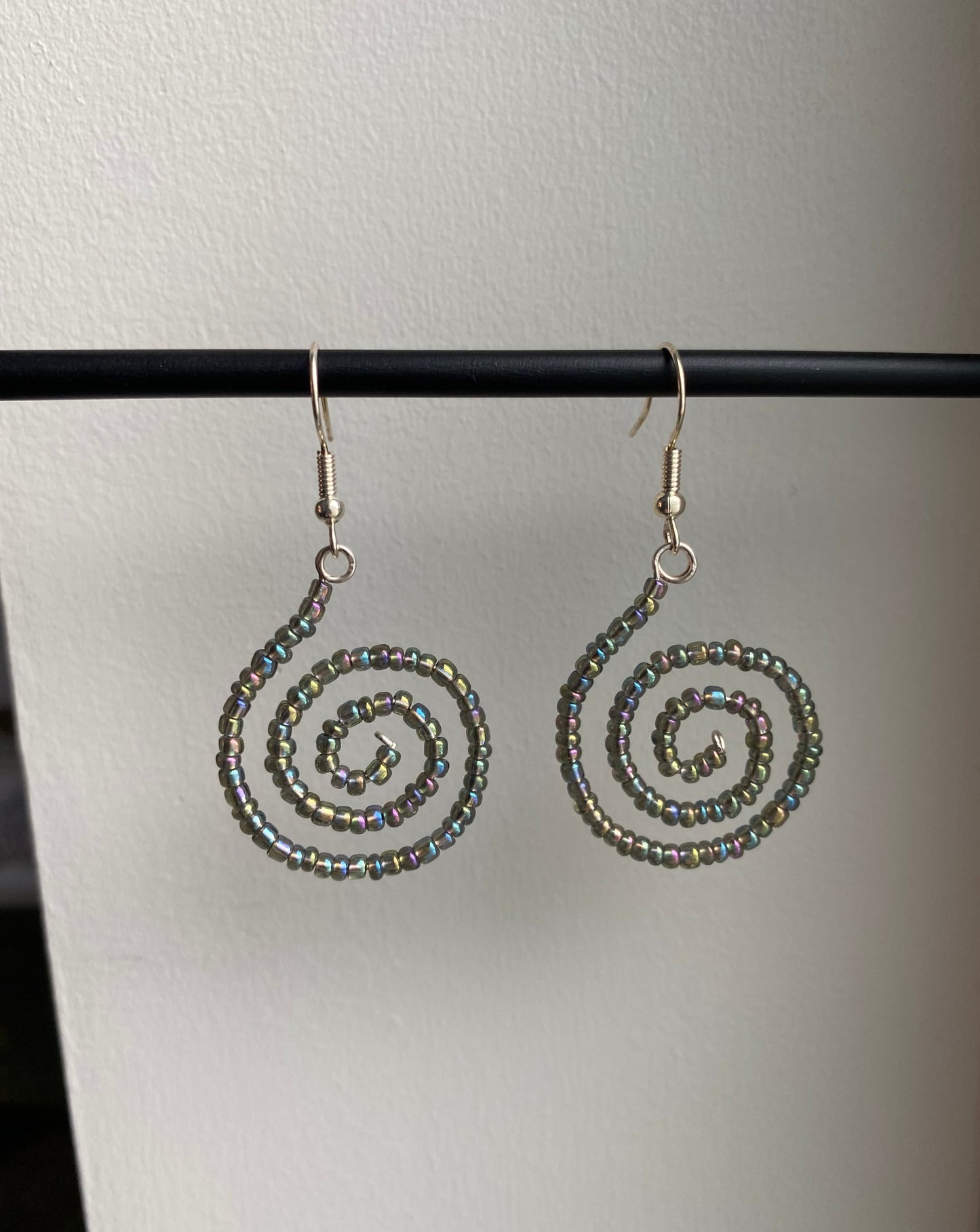 Bead Swirl Earrings