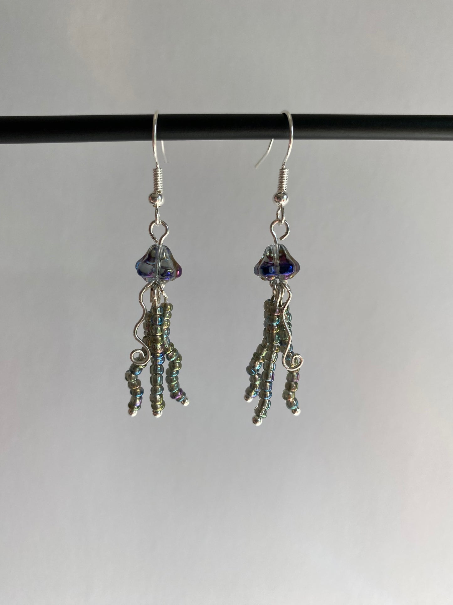 Swirly Jellyfish Earrings #2