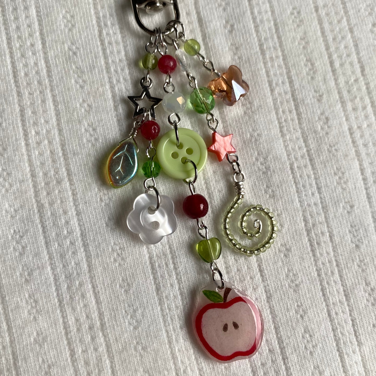 Apple Button Keychain