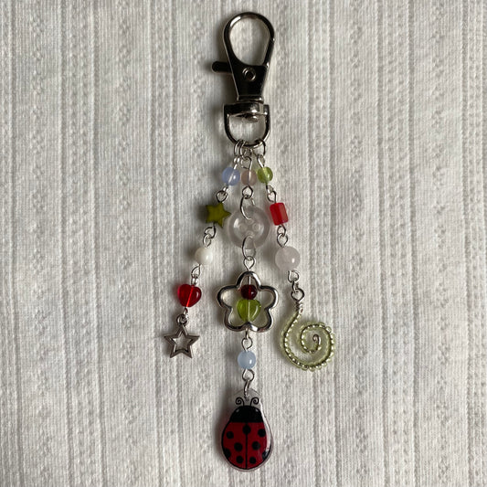 Whimsy Ladybug Keychain