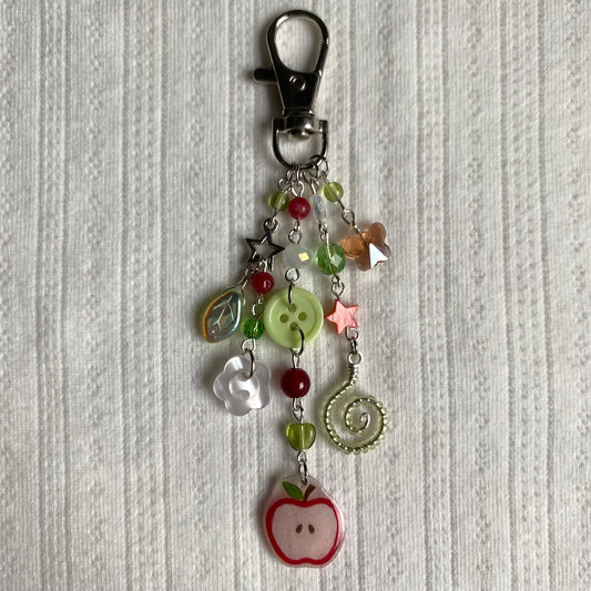 Apple Button Keychain