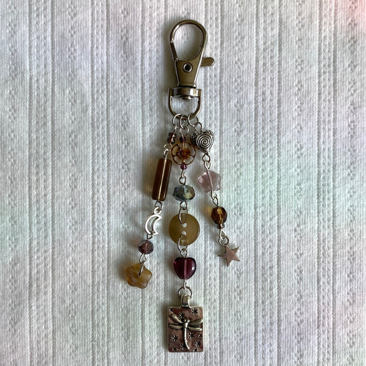 Fall Dragonfly Keychain