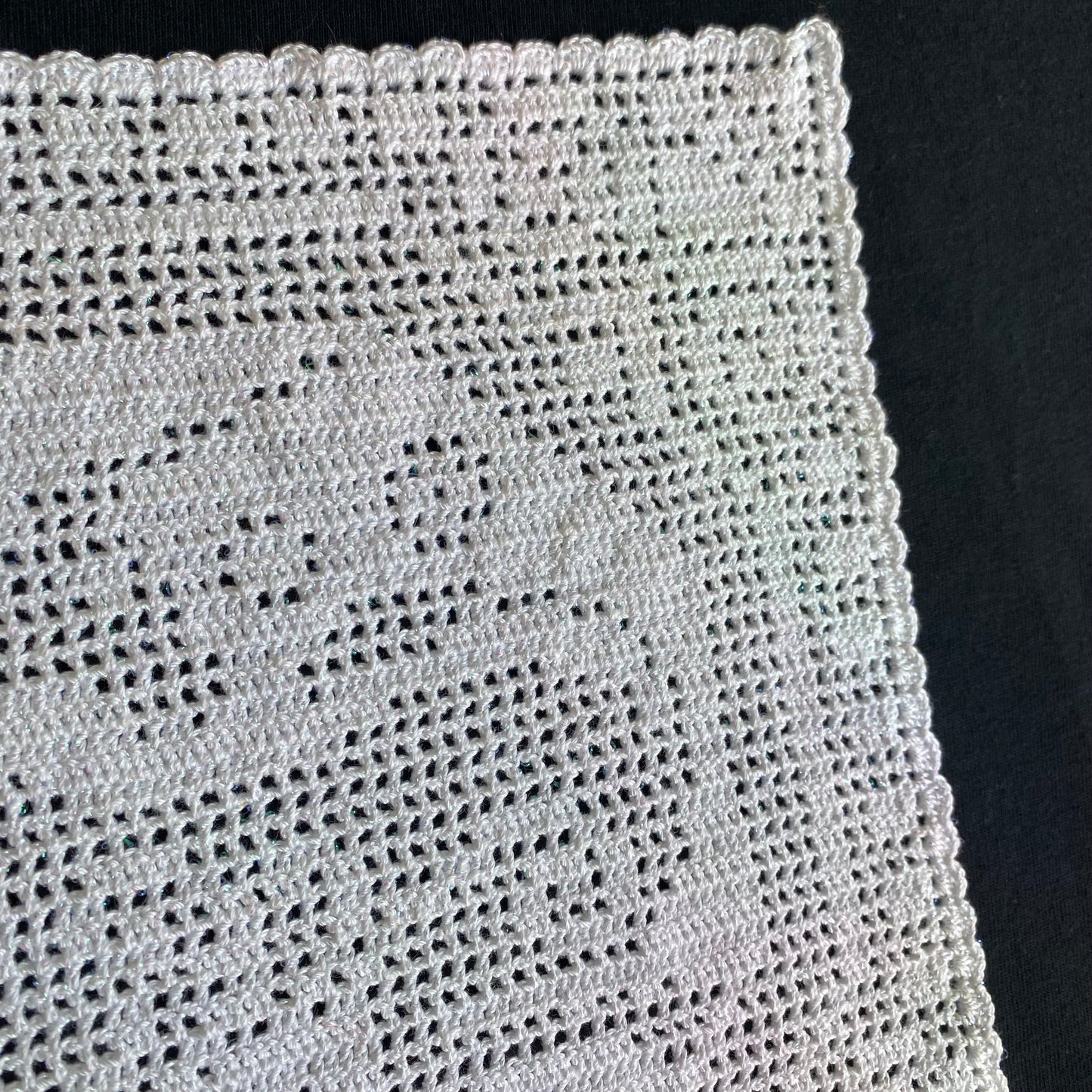 Sparkly Unicorn Crochet Tapestry