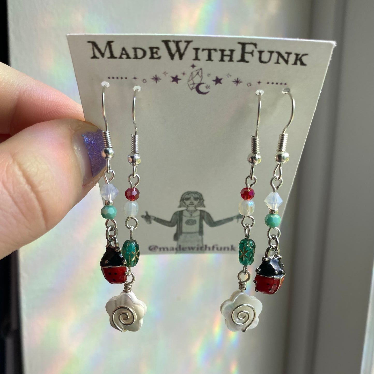 Ladybug Earring Set