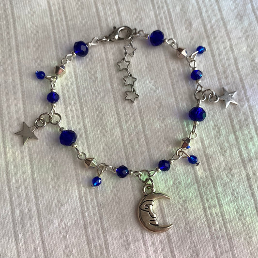 Vintage Inspired Celestial Charm Bracelet