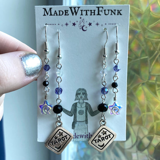 Whimsical Tarot Card Earring Set