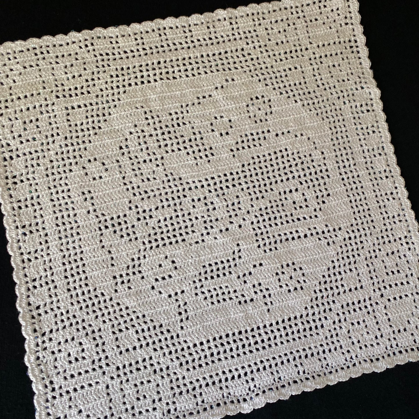 Sparkly Unicorn Crochet Tapestry