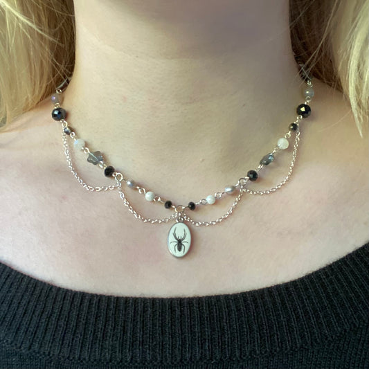 Chain Spider Necklace