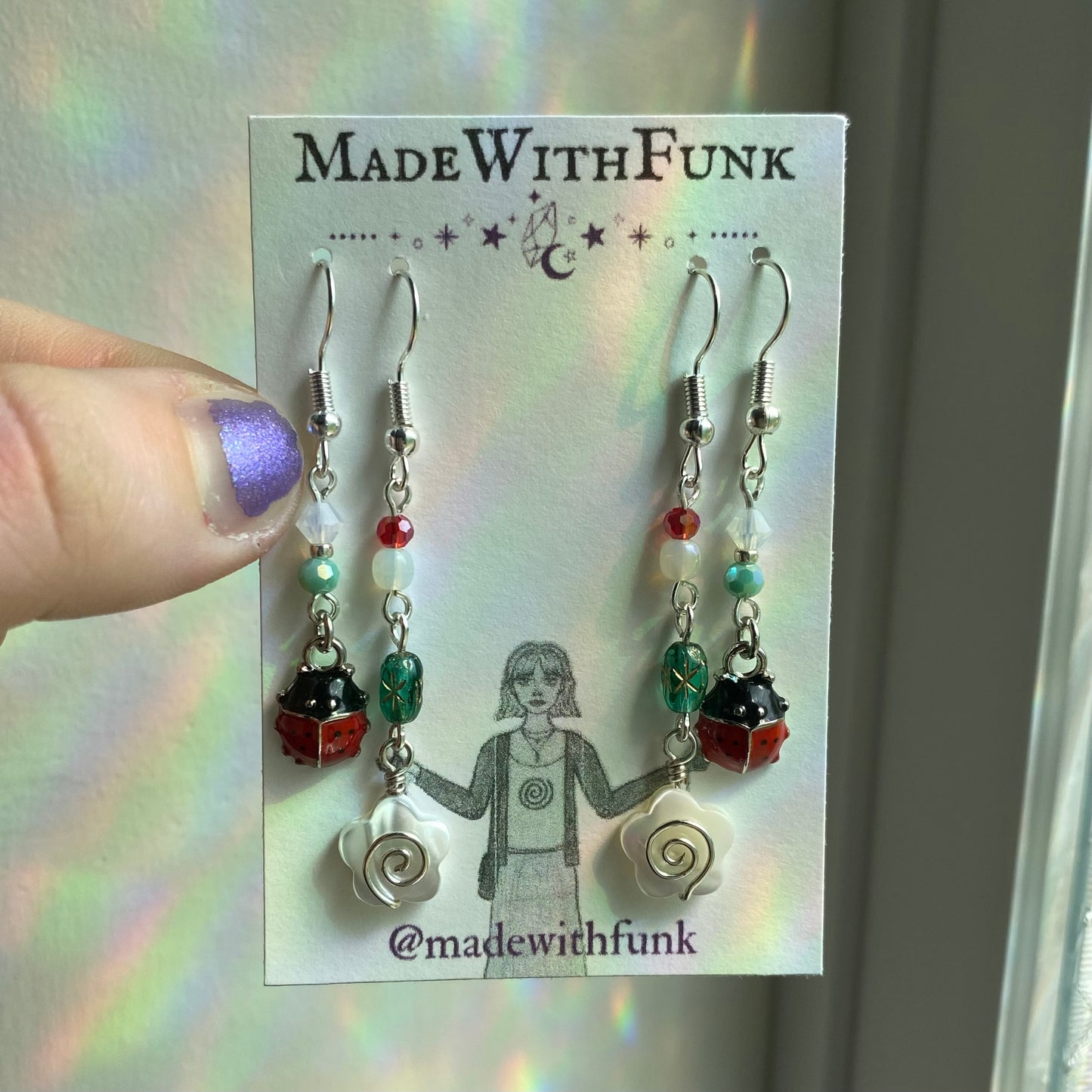 Ladybug Earring Set