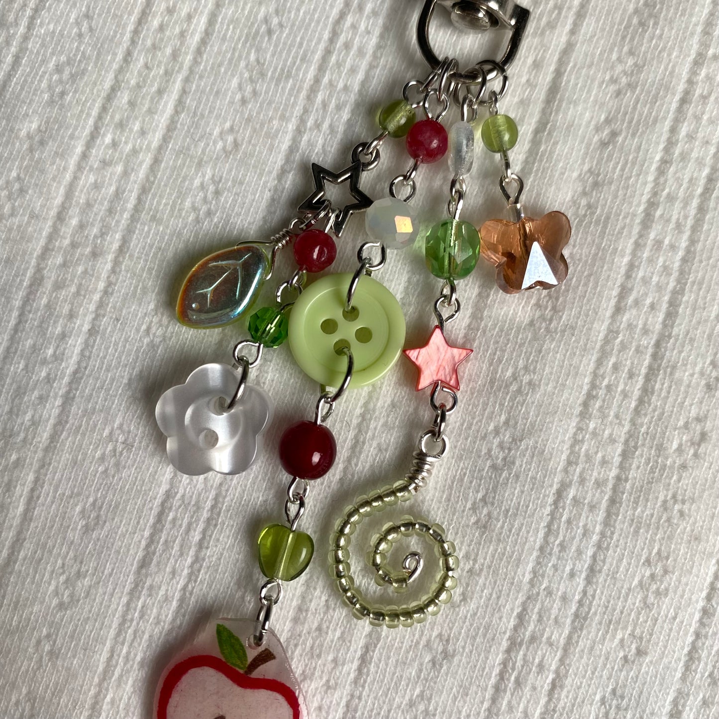 Apple Button Keychain