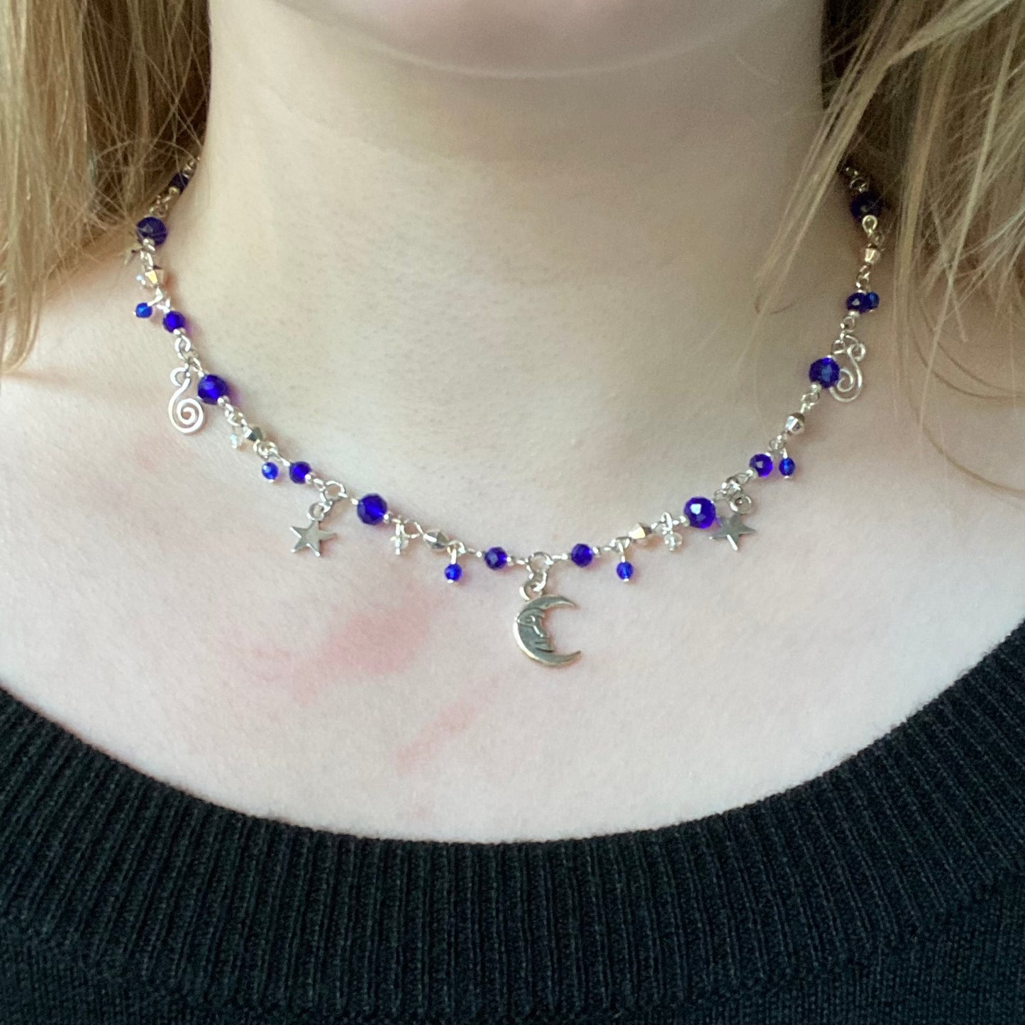 Vintage Inspired Celestial Charm Necklace