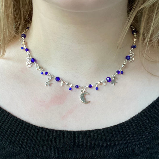 Vintage Inspired Celestial Charm Necklace