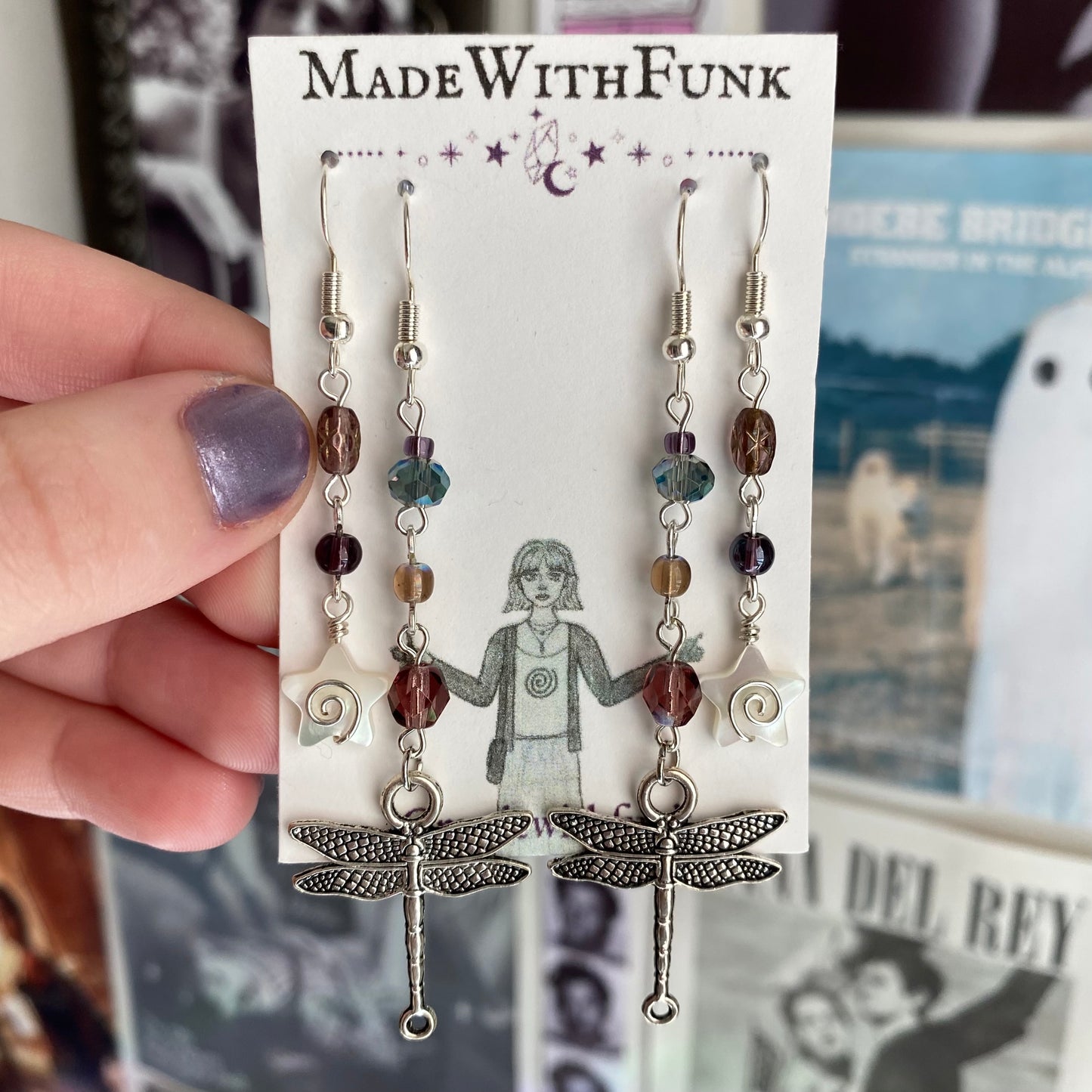 Whimsical Dragonfly Earring Set